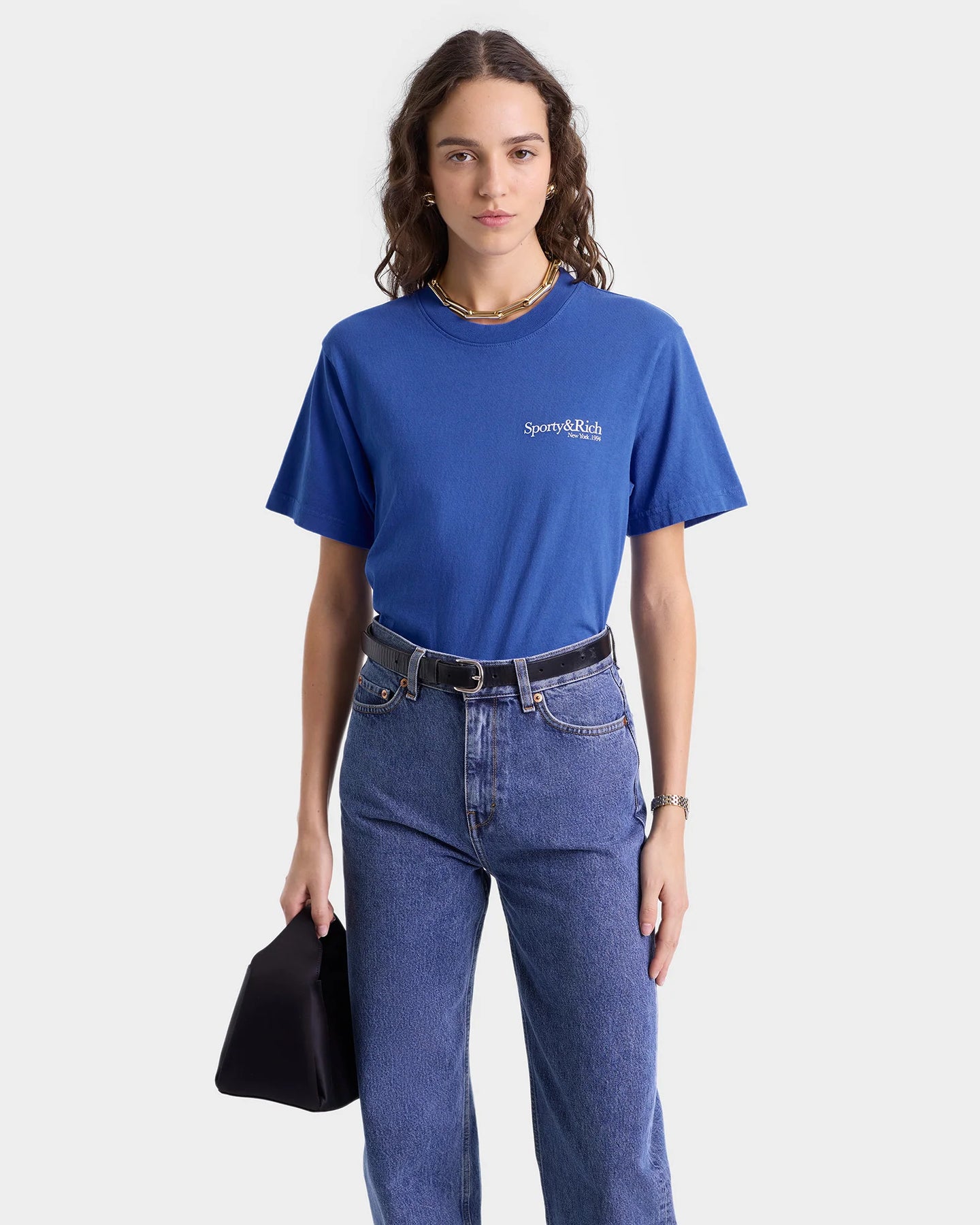 Health Is Wealth T-Shirt - Paris Blue