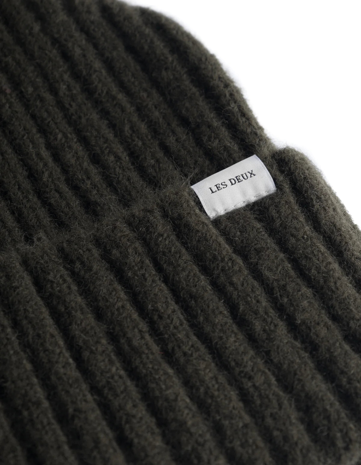 Wells Rib Beanie - Olive Night