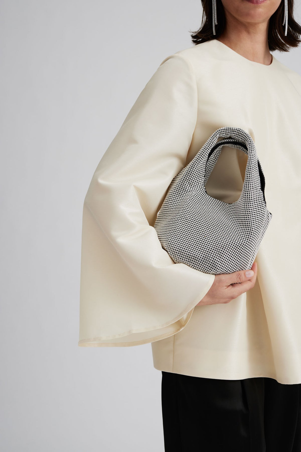 Willa Glitter Bag - Silver