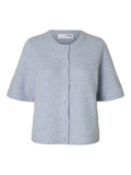 Lulu 2/4 Knit Cardigan Noos - Cashmere Blue Melange