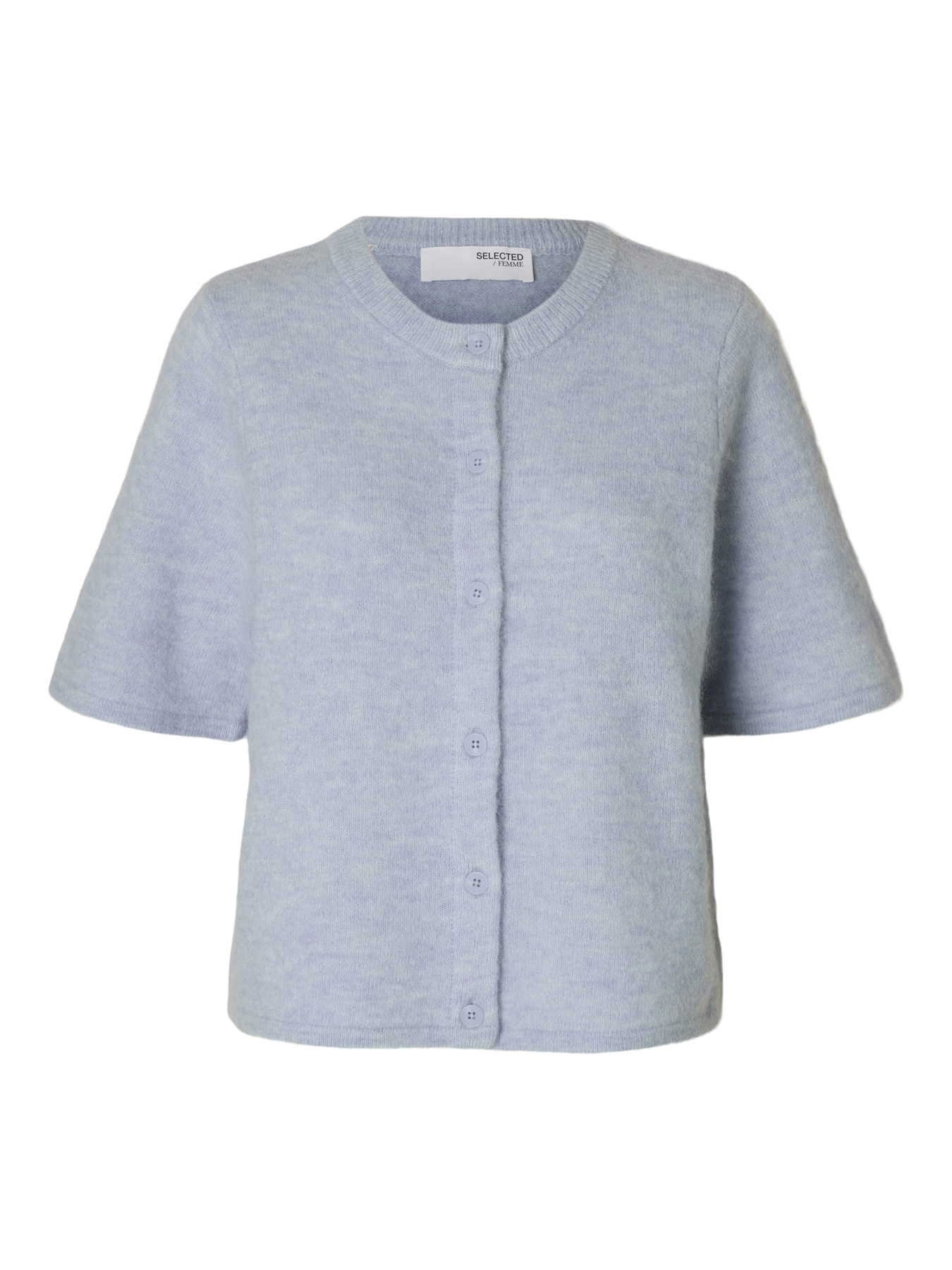 Lulu 2/4 Knit Cardigan Noos - Cashmere Blue Melange