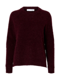 Lulu Ls Knit O-Neck - Fig Melange