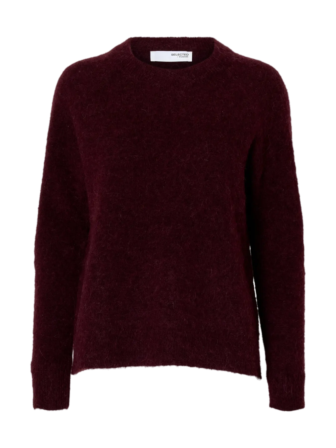 Lulu Ls Knit O-Neck - Fig Melange