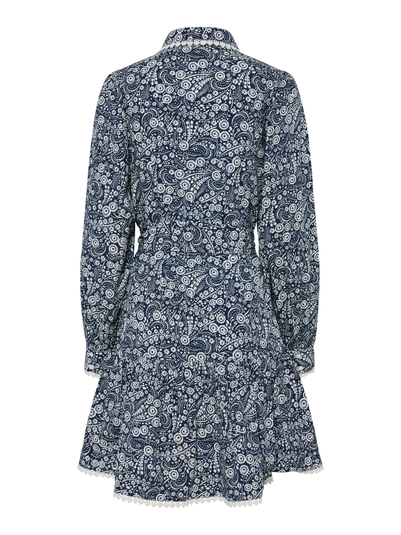 Yaspera LS Shirt Dress - Navy Blazer Pera Print