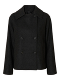 Alma Pattern Wool Blend Jacket - Black/Grey