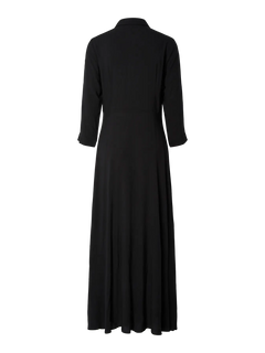 Yassavanna Long Shirt Dress - Black