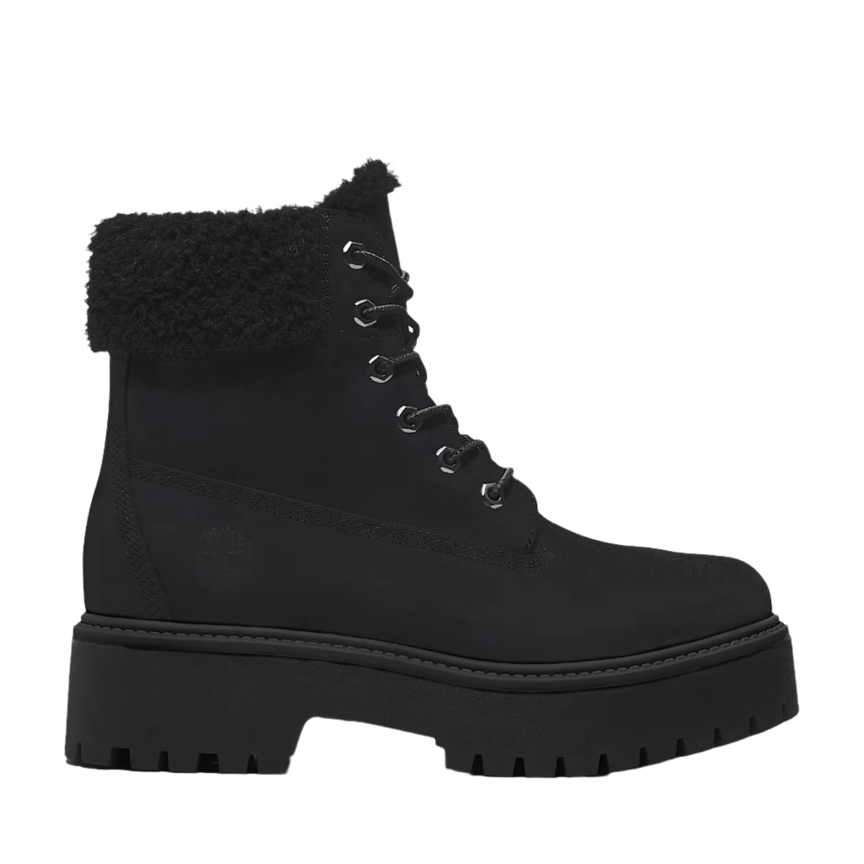 Stone Street Mid Warm Lined Waterproof Boot - Black Nubuck