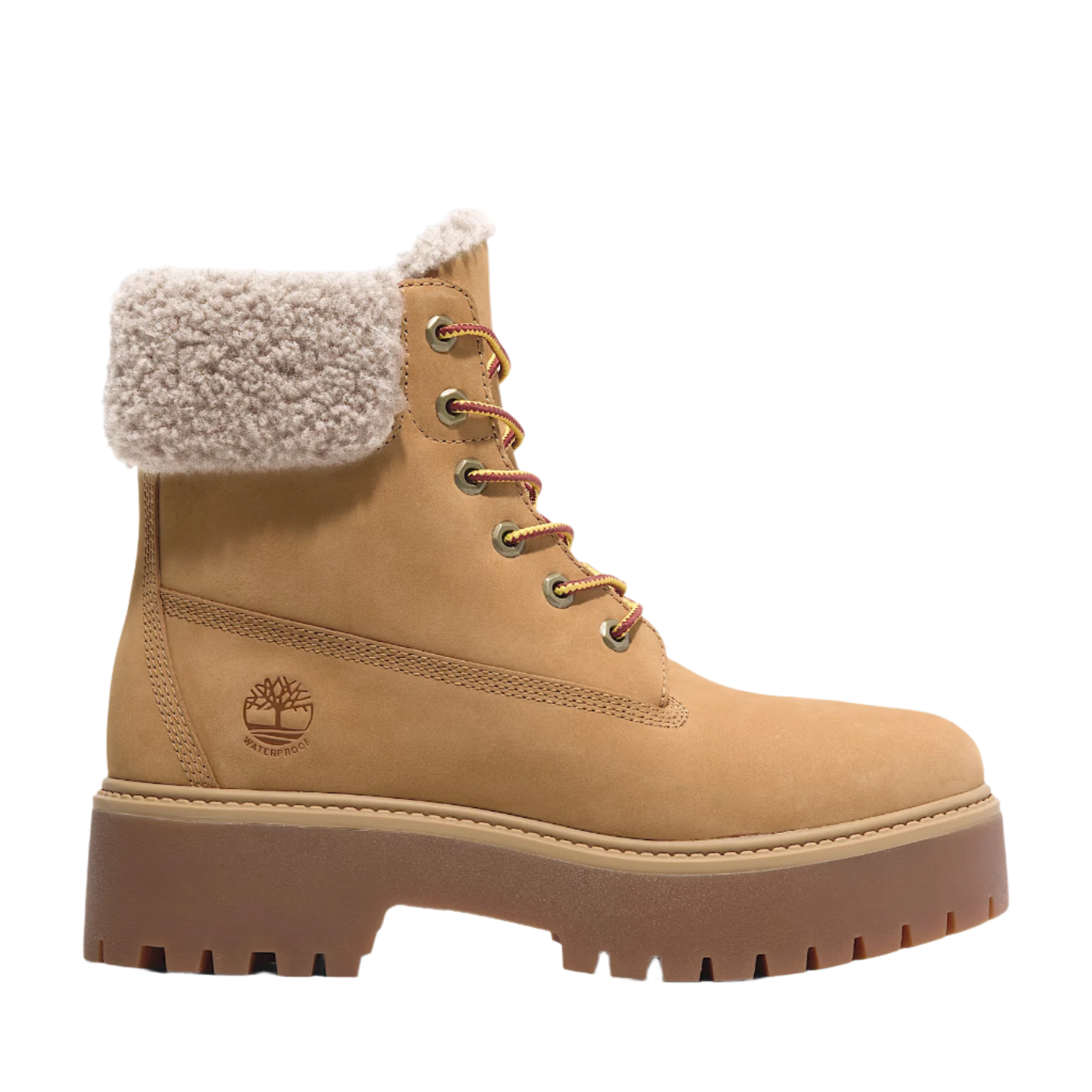 Stone Street Mid Warm Lined Waterproof Boot - Wheat Nubuck