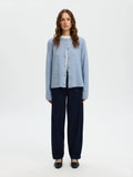 Lulu New Ls Knit Cardigan - Cashmere Blue Melange