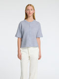 Lulu 2/4 Knit Cardigan Noos - Cashmere Blue Melange