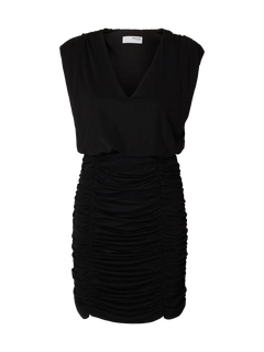 Slim Mira Reversible Sl Short Dress - Black