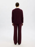 Lulu Ls Knit O-Neck - Fig Melange