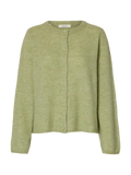 Lulu New Ls Knit Cardigan - Lint Melange