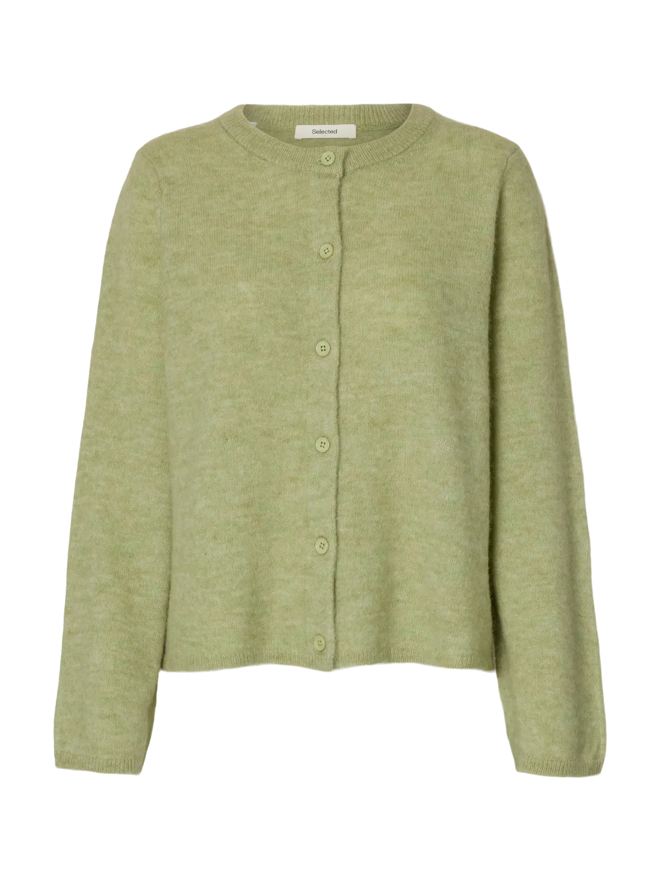 Lulu New Ls Knit Cardigan - Lint Melange