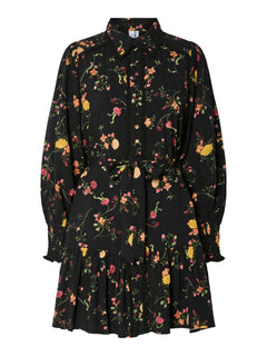 Yastilera Ls Shirt Dress - Black Botari