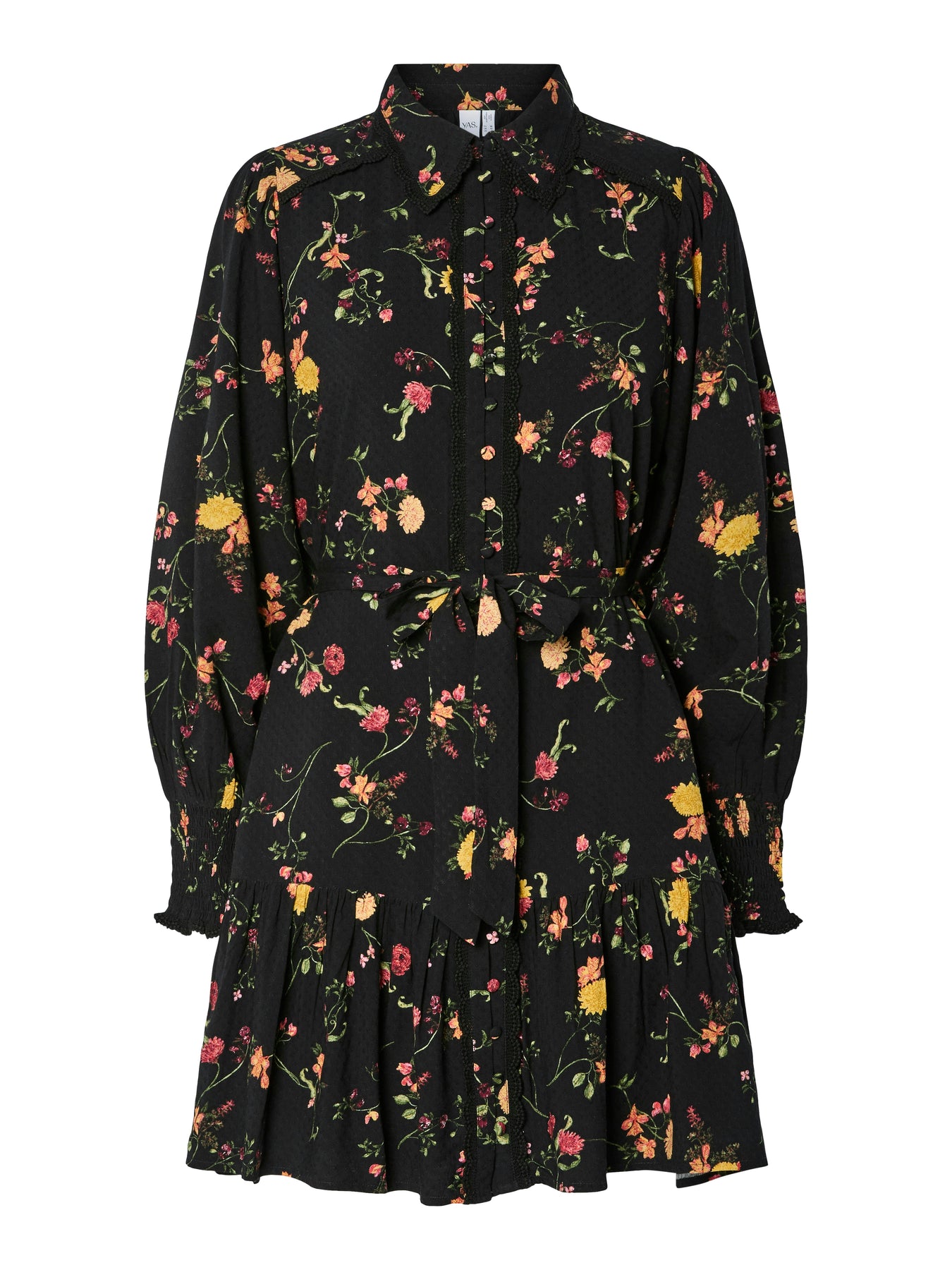 Yastilera Ls Shirt Dress - Svart Botari