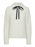 Yashirata Bow LS Knit Pullover - Birch