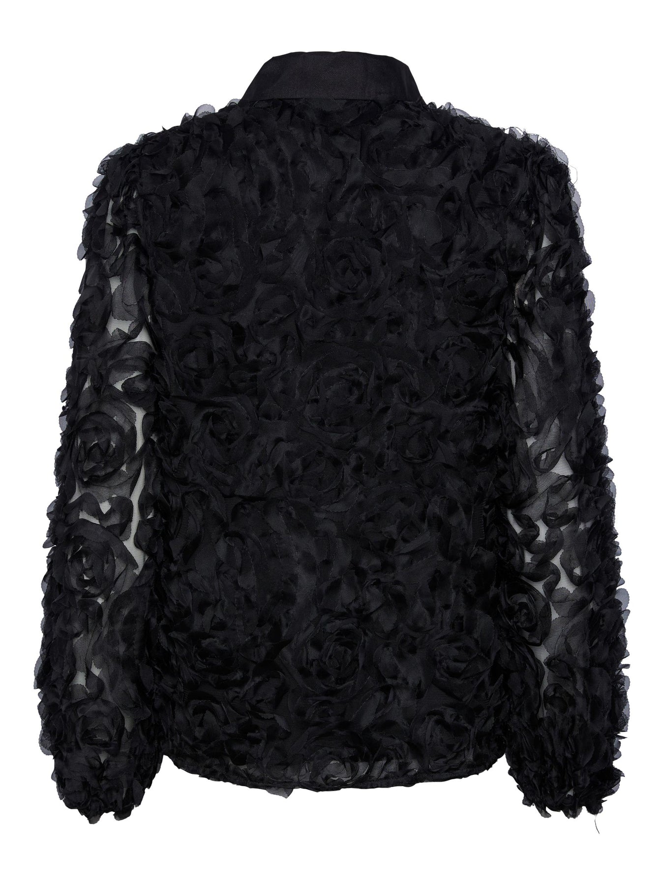 Yasroso LS Neck Shirt - Black