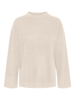Yasemilie O-Neck Knit Pullover - Birch