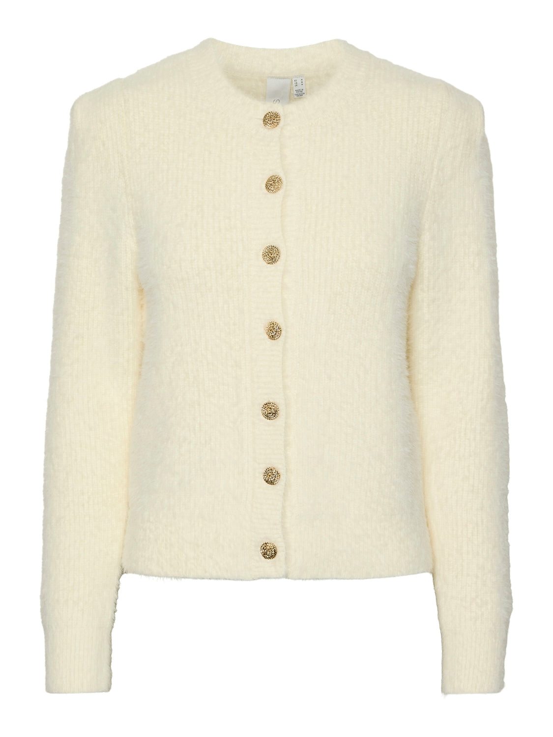 Yasmey Ls Knit Cardigan - Birch