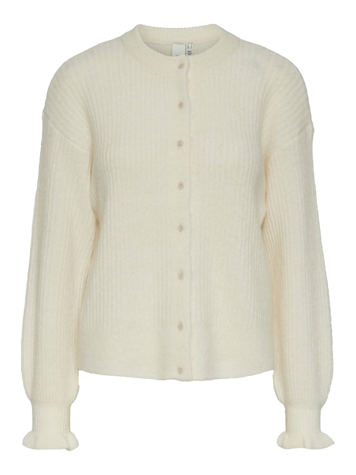 Yascuddie Ls Knit Cardigan - Birch