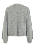 Yasvigga Ls Knit Cardigan - Medium Grey Melange