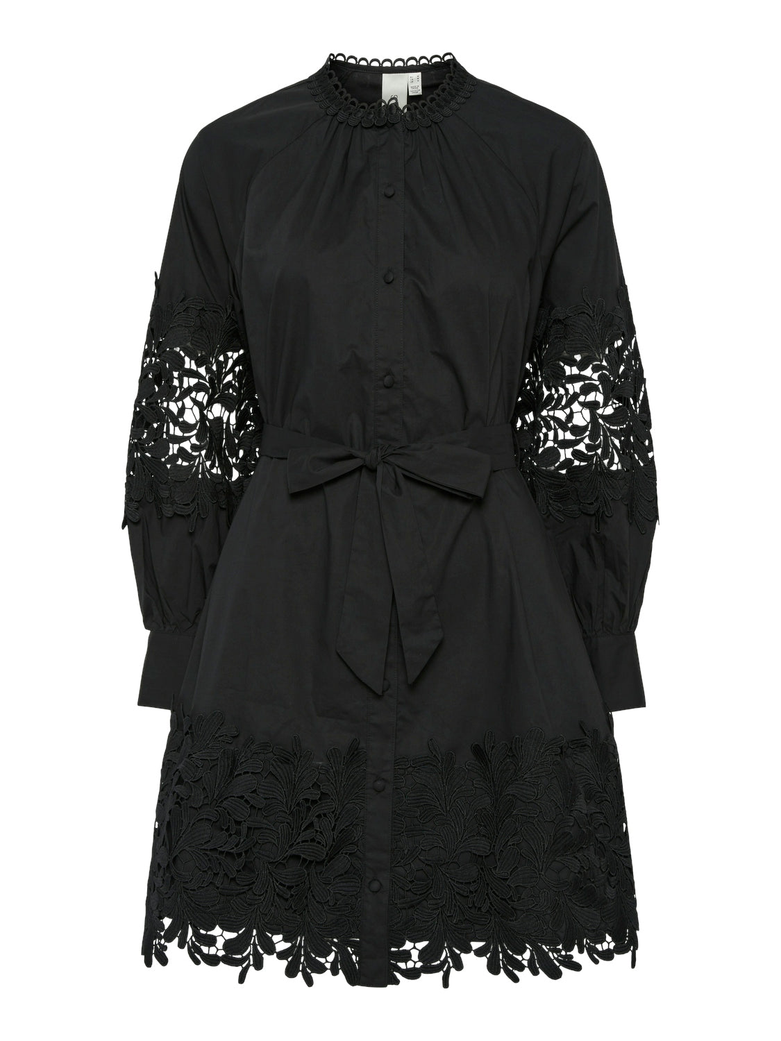 Yassemira Ls Shirt Dress S. - Black