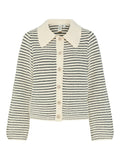 Fanto Ls Knit Cardigan S - Gardenia Navy Blazer