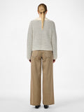 Fanto Ls Knit Cardigan S - Gardenia Navy Blazer