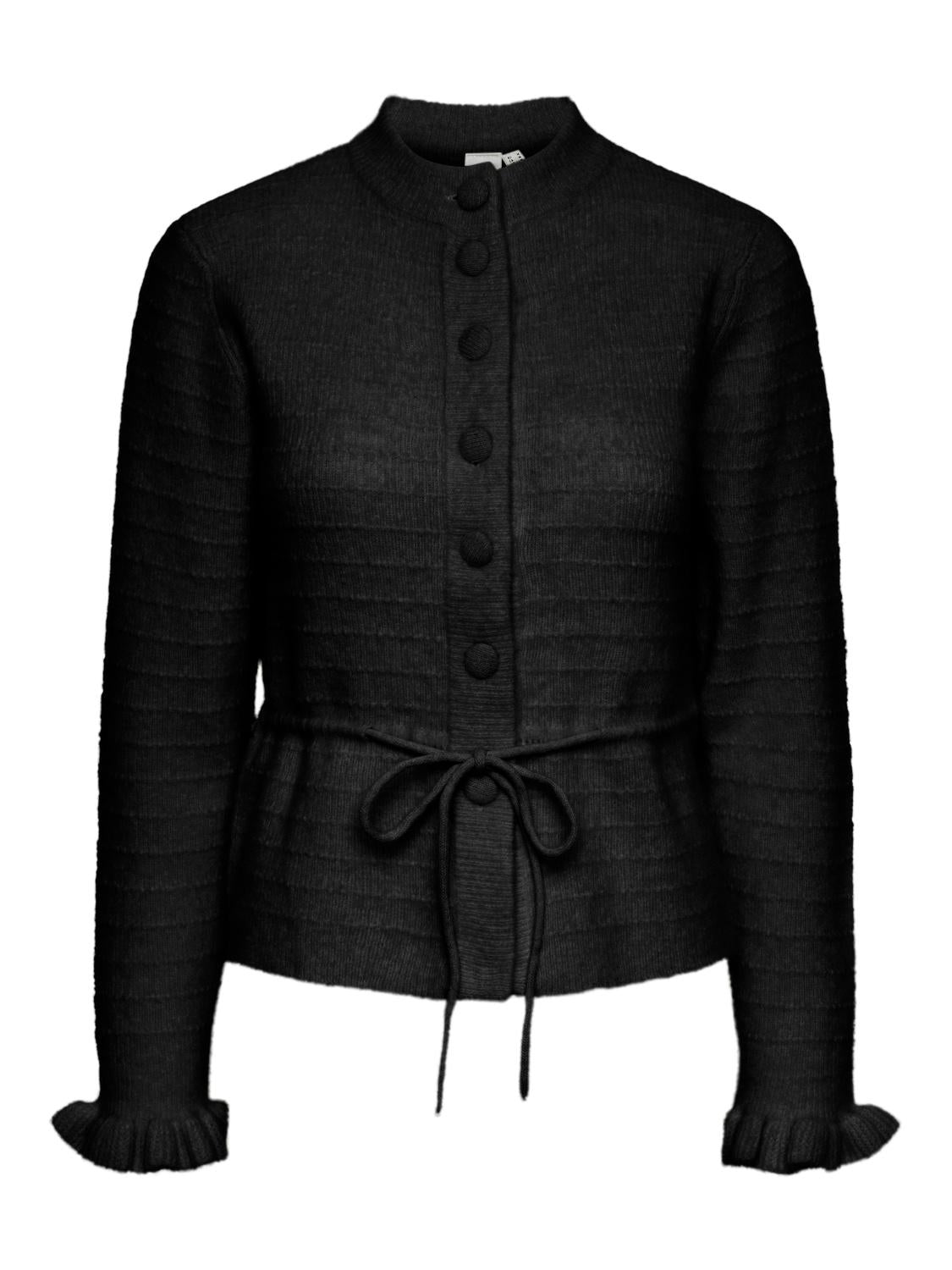 Yasthellis Ls Knit Cardigan S. - Svart