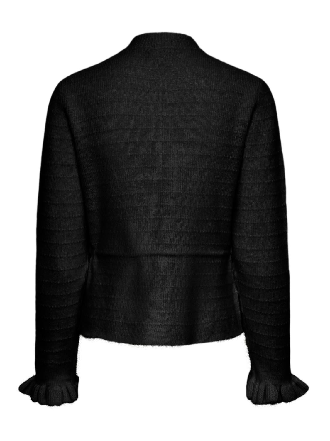 Yasthellis Ls Knit Cardigan S. - Svart