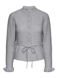 Yasthellis Ls Knit Cardigan S. - Ljusgrå melange