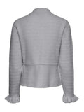 Yasthellis Ls Knit Cardigan S. - Ljusgrå melange