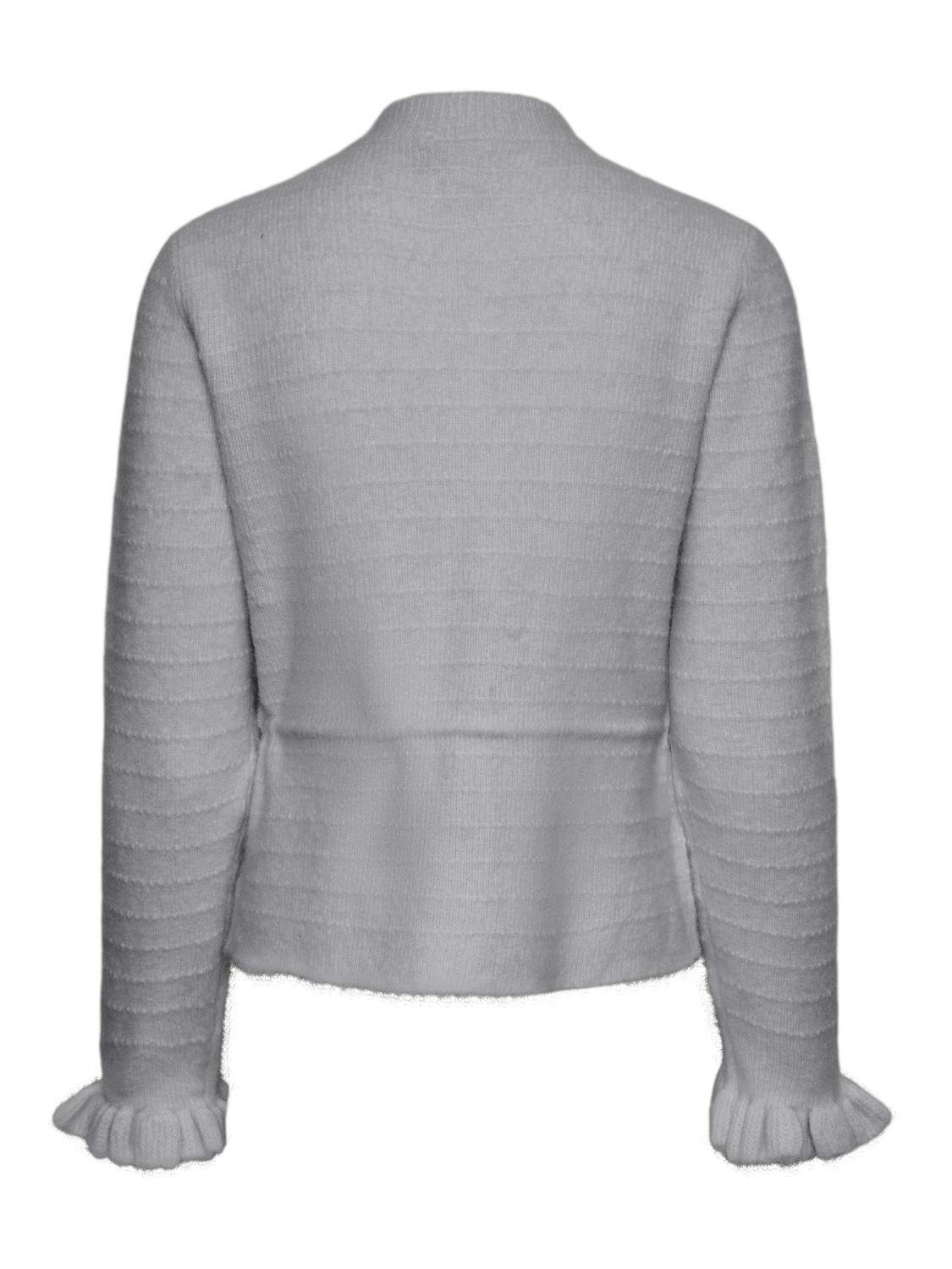 Yasthellis Ls Knit Cardigan S. - Ljusgrå melange