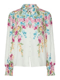 Yasrosie Ls Shirt - Birch Rosie Print