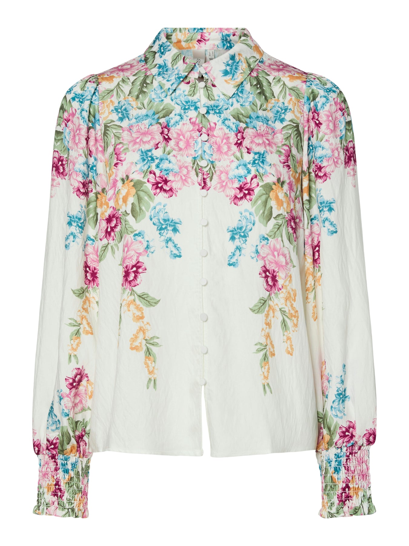 Yasrosie Ls Shirt - Birch Rosie Print