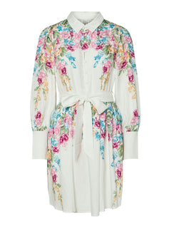 Yasrosie Ls Dress - Birch Rosie Print