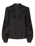 Yasmathilda Ls Beaded Skjorta - Show - Svart