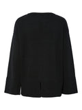 Yasbabette Ls O-Neck Knit Pullover - Black