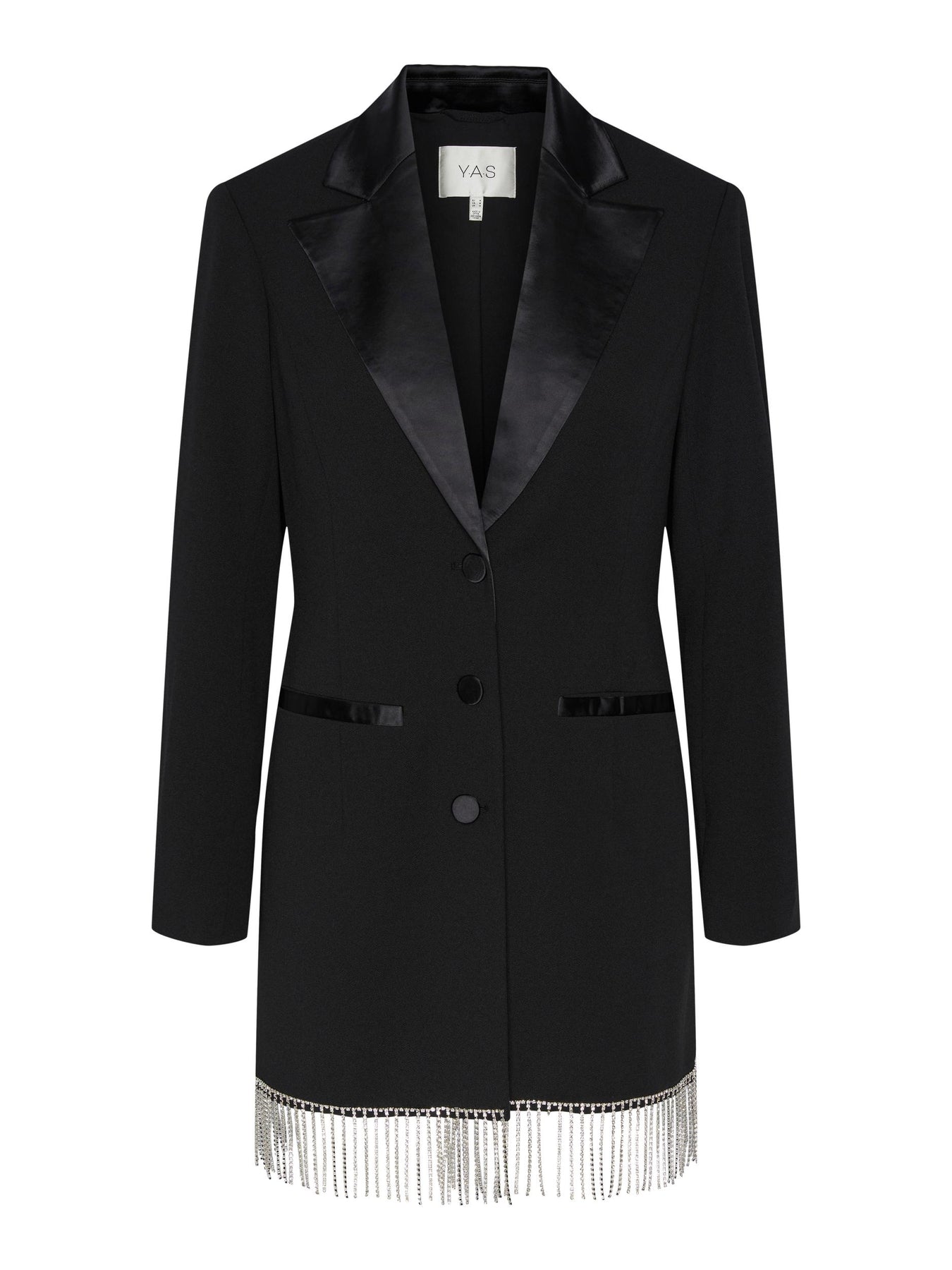 Yasjessi LS Long Blazer - Black