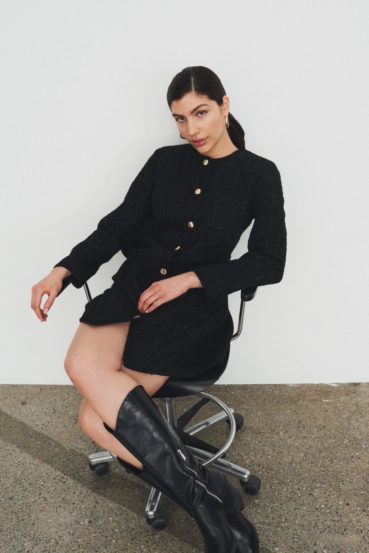 Yasmalea Ls Dress - Black