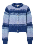 Yasmegano Ls Knit Short Kofta - Dazzling Blue Vista Blue/Clear Sky