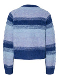 Yasmegano Ls Knit Short Kofta - Dazzling Blue Vista Blue/Clear Sky