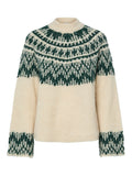 Yasliri Ls Wool Blend Knit Pullover - Birch Ponderosa Pine