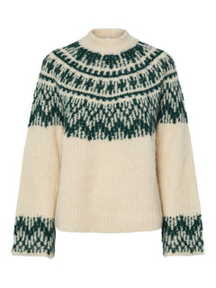 Yasliri Ls Wool Blend Knit Pullover - Birch Ponderosa Pine