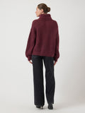 Yaslambi Ls Knit Rollneck Pullover - Port Royale