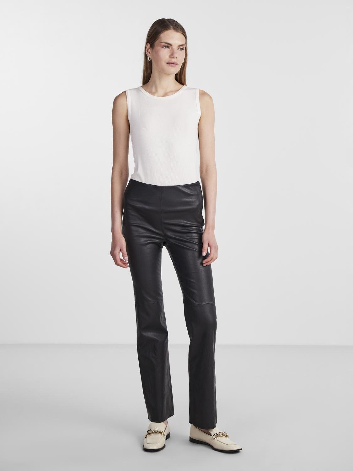 Yaszellu Bootcut Skinnbyxor - Svart