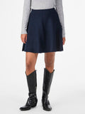 Yasfonny HW Stickad Kjol - Navy Blazer