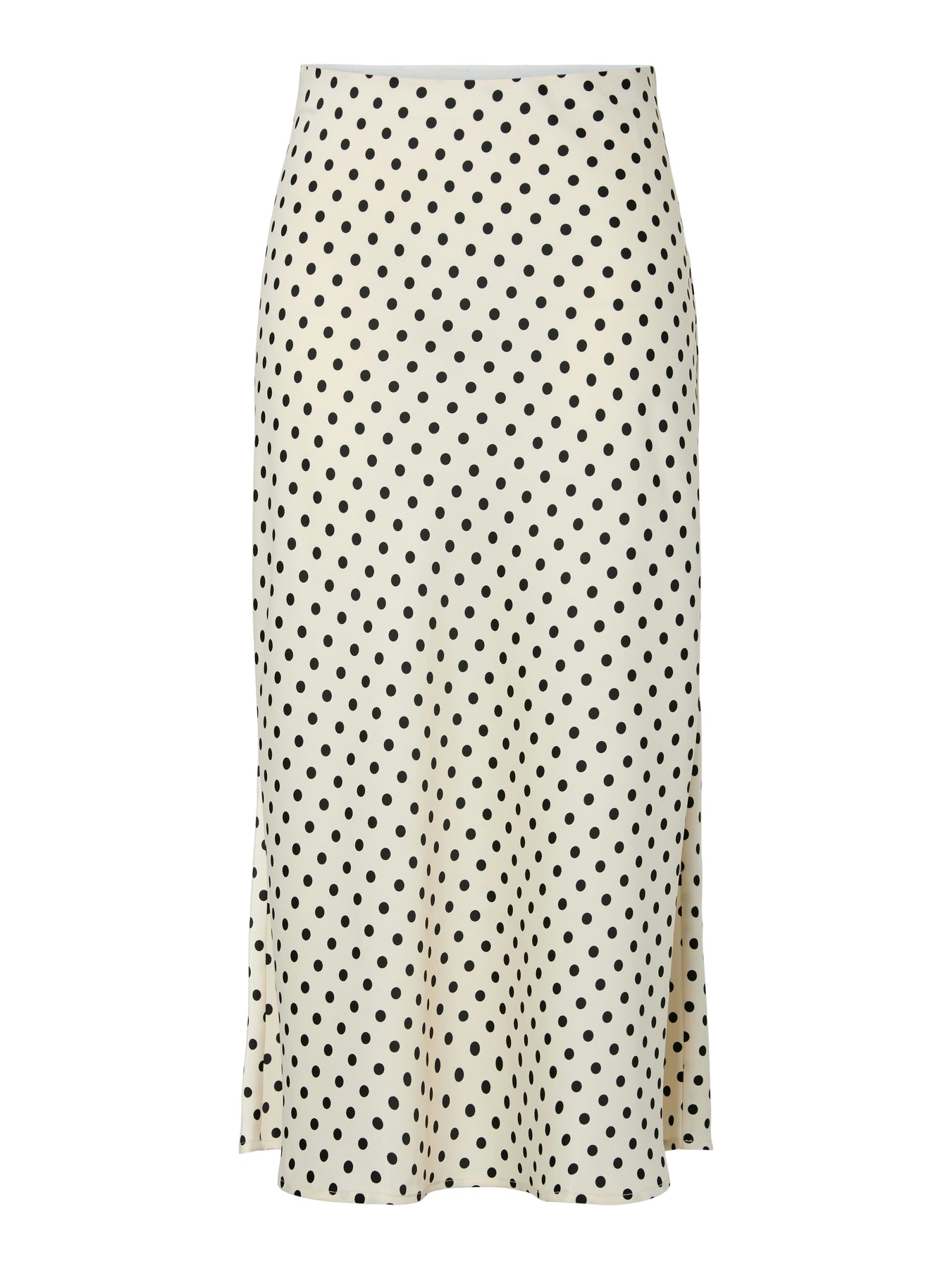 Yaspella Hw Midi Skirt - Birch Small Black Dots