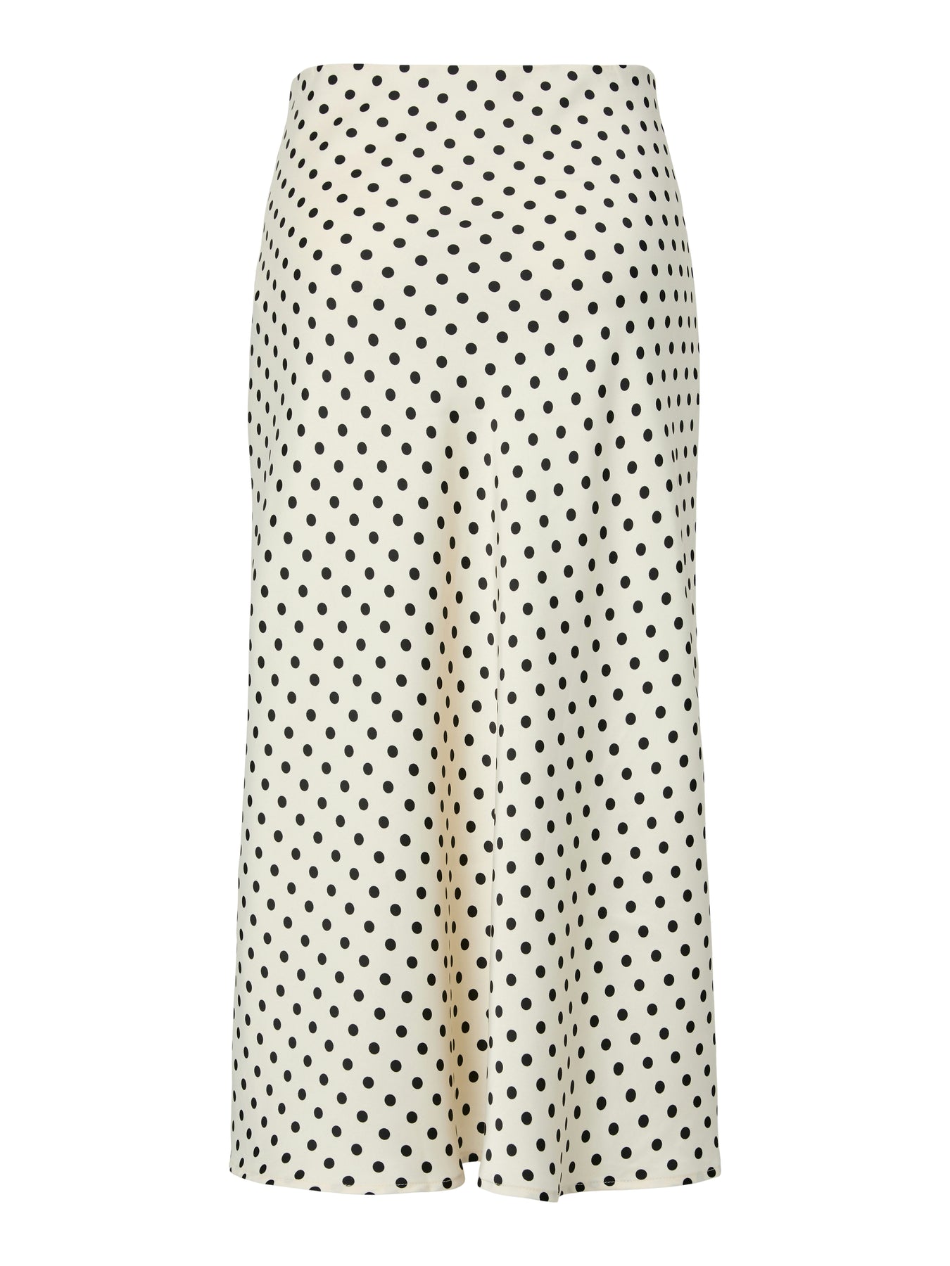 Yaspella Hw Midi Skirt - Birch Small Black Dots